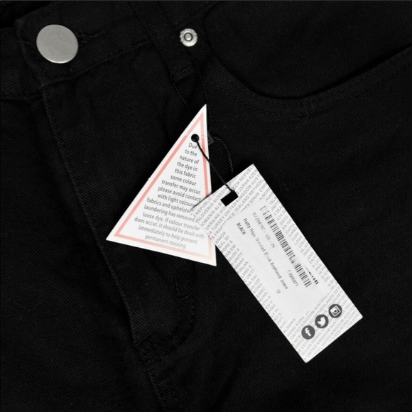 🤩 Black boho jeans size 8 - Picture 5 of 6